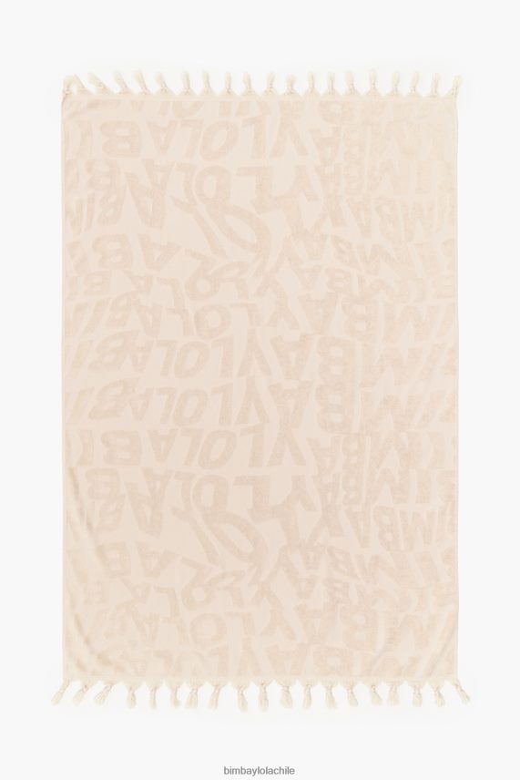 Bimba Y Lola toalla con logo en jacquard PT6884882 accesorios Marfil