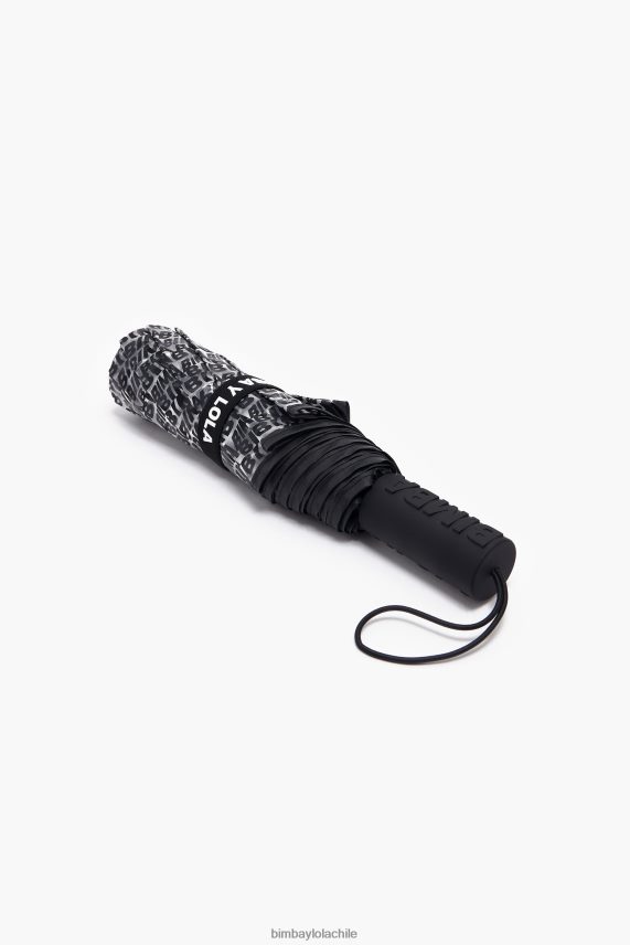 Bimba Y Lola paraguas de vinilo con logo PT6884960 accesorios negro