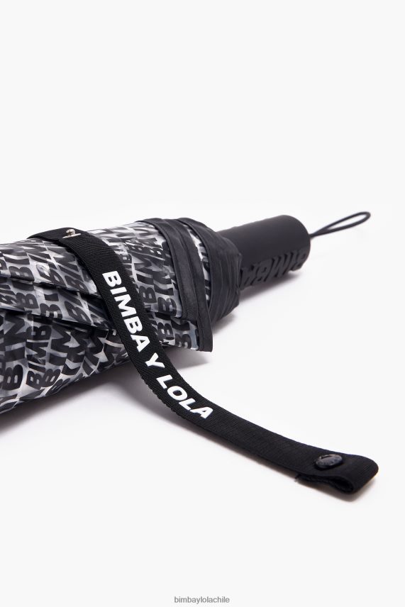 Bimba Y Lola paraguas de vinilo con logo PT6884960 accesorios negro