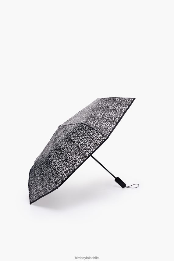 Bimba Y Lola paraguas de vinilo con logo PT6884960 accesorios negro