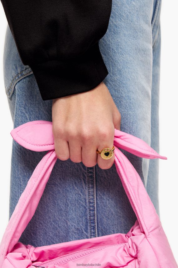 Bimba Y Lola anillo con logo de corazón PT6884804 accesorios dorado