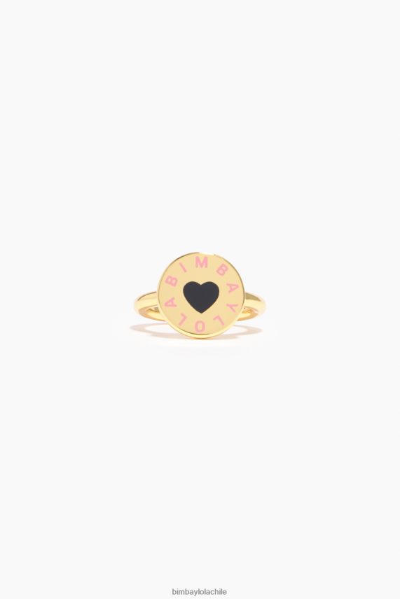Bimba Y Lola anillo con logo de corazón PT6884804 accesorios dorado