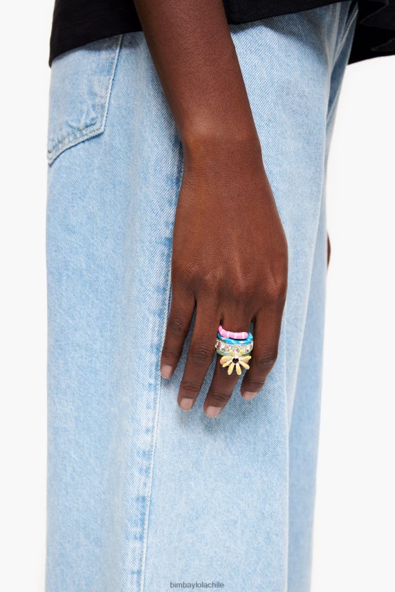 Bimba Y Lola anillo de esmalte de cristal PT6884681 accesorios multicolor