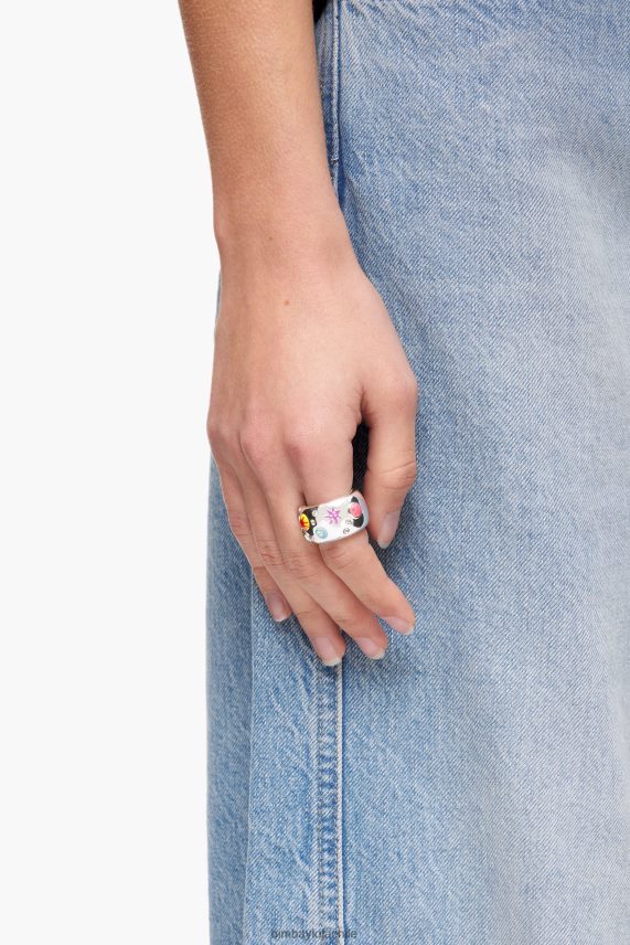 Bimba Y Lola anillo de esmalte de cristal PT6884683 accesorios multicolor