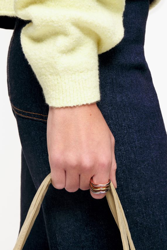 Bimba Y Lola anillo de tres tonos PT6884844 accesorios multioro