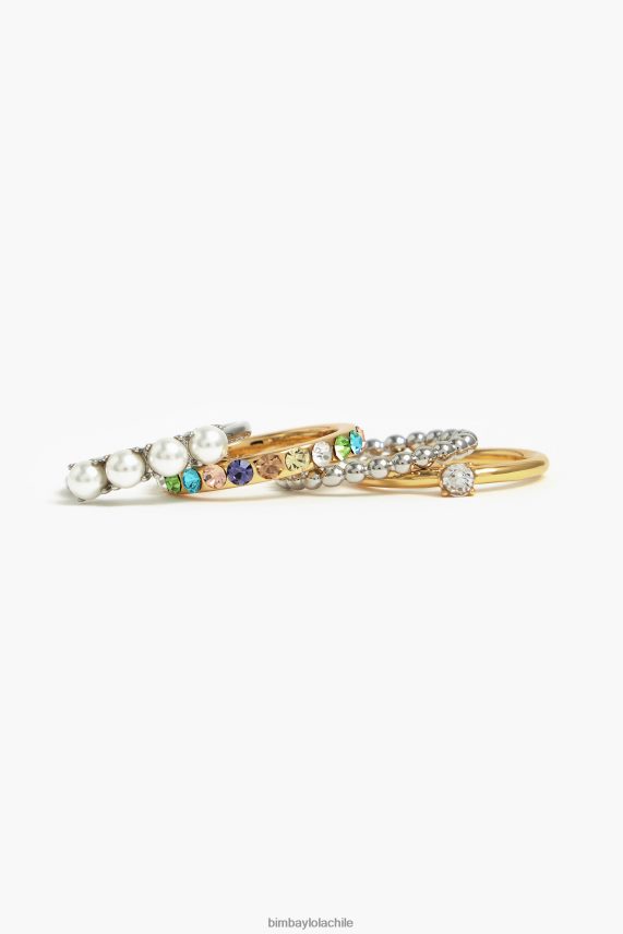 Bimba Y Lola juego de anillos PT6884845 accesorios cristal
