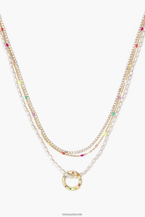 Bimba Y Lola collar corto y cadena PT6884714 accesorios perlas