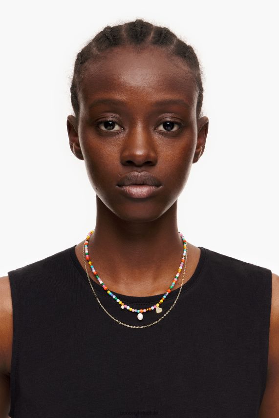 Bimba Y Lola collar de cadena y piedras naturales PT6884690 accesorios multicolor