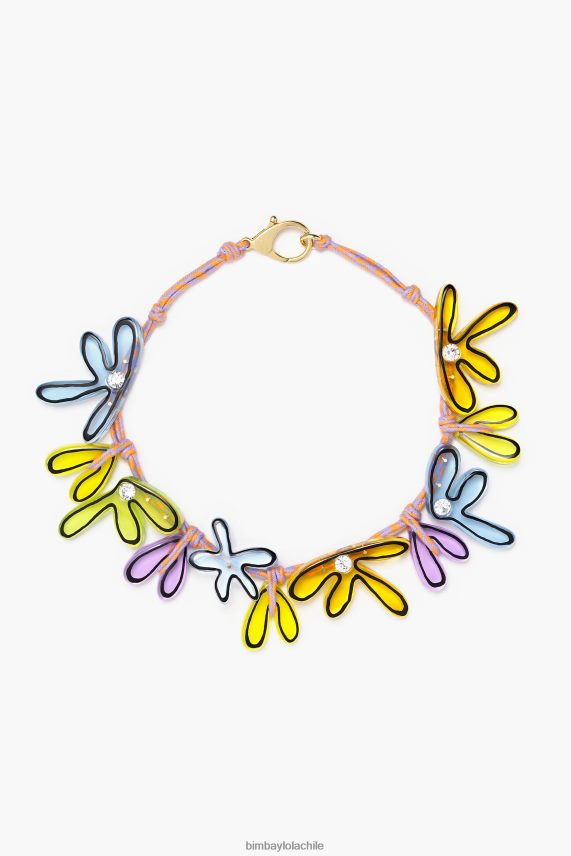Bimba Y Lola collar de cordón de flores PT6884742 accesorios multicolor