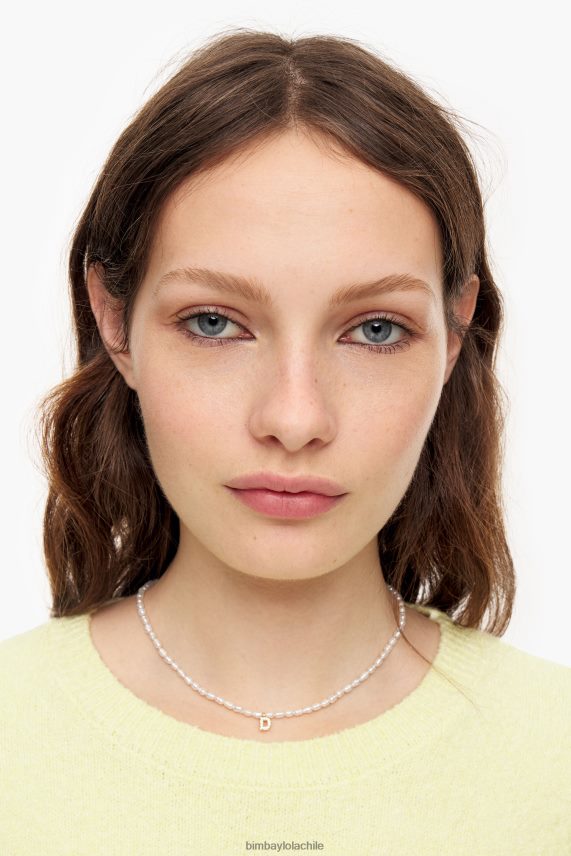 Bimba Y Lola collar de letra d PT6884841 accesorios perla