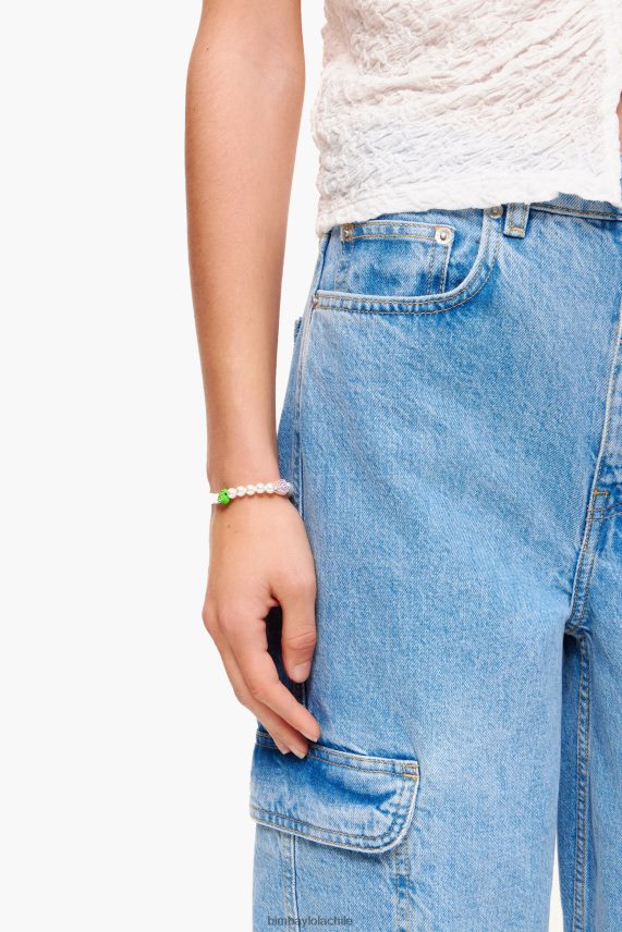 Bimba Y Lola collar de perlas PT6884785 accesorios corazones multicolores