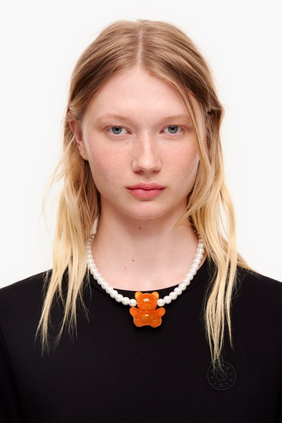 Bimba Y Lola collar de perlas de oso PT6884794 accesorios naranja neón