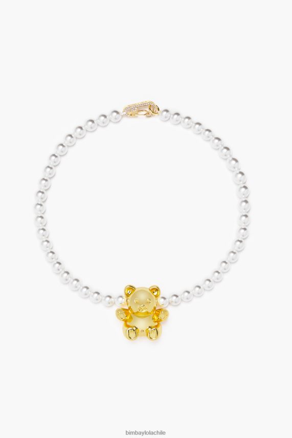 Bimba Y Lola collar de perlas de oso de peluche PT6884795 accesorios dorado