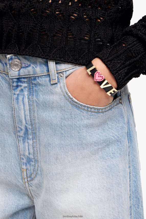 Bimba Y Lola encanto de corazón de metal PT68841145 accesorios rosa