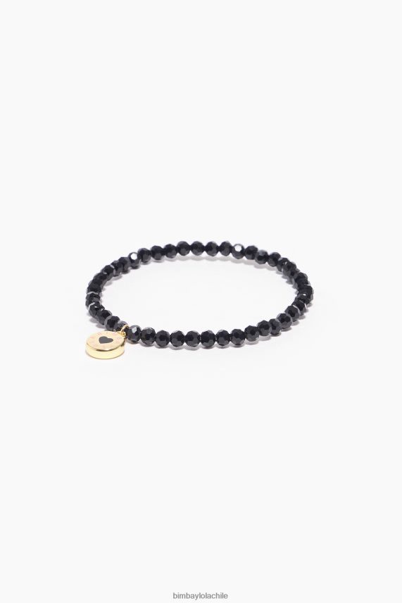 Bimba Y Lola pulsera con cristales del logo PT6884670 accesorios negro