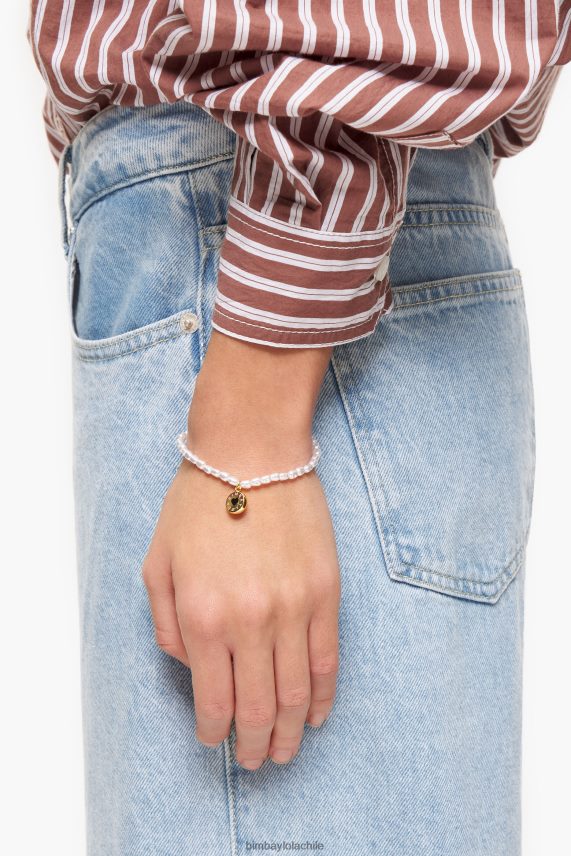 Bimba Y Lola pulsera con perlas y logo PT6884669 accesorios dorado