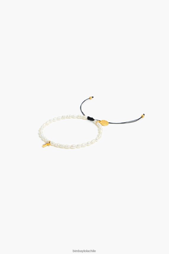 Bimba Y Lola pulsera de letra t PT68841201 accesorios perla