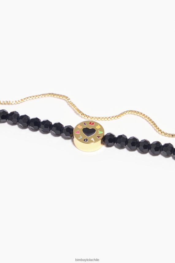 Bimba Y Lola pulsera doble cristales PT6884668 accesorios negro