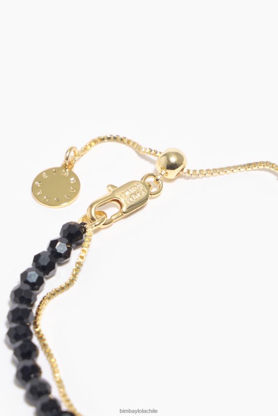 Bimba Y Lola pulsera doble cristales PT6884668 accesorios negro