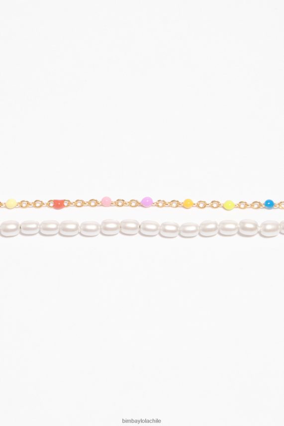 Bimba Y Lola pulsera doble perlas PT6884793 accesorios multicolor