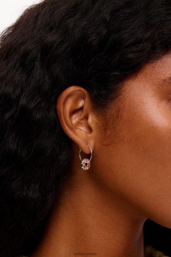 Bimba Y Lola aretes de aro PT6884813 accesorios plata