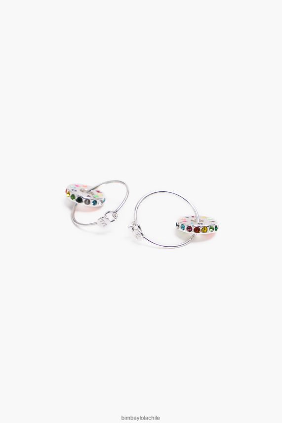 Bimba Y Lola aretes de aro PT6884813 accesorios plata