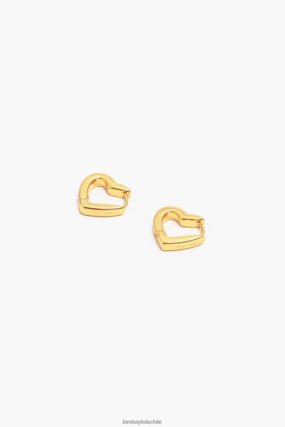 Bimba Y Lola pendientes de aro con forma de corazón PT6884778 accesorios dorado