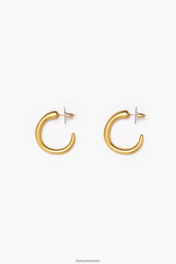 Bimba Y Lola pendientes de aro maxi en mate PT6884760 accesorios oro