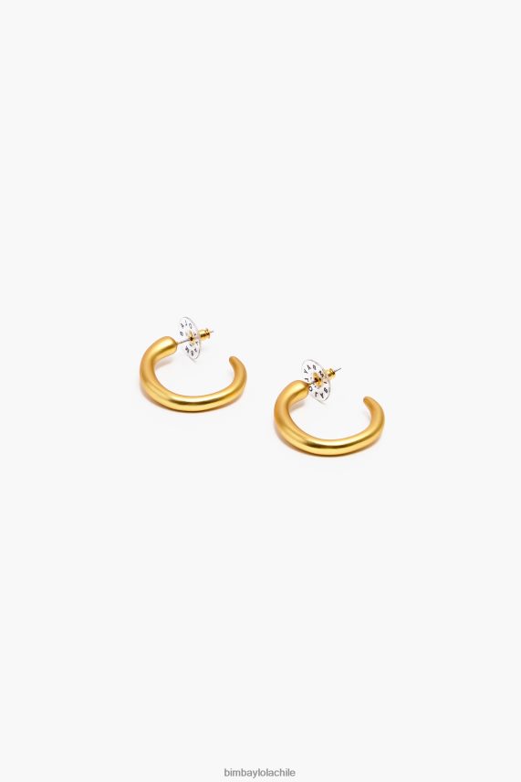 Bimba Y Lola pendientes de aro maxi en mate PT6884760 accesorios oro