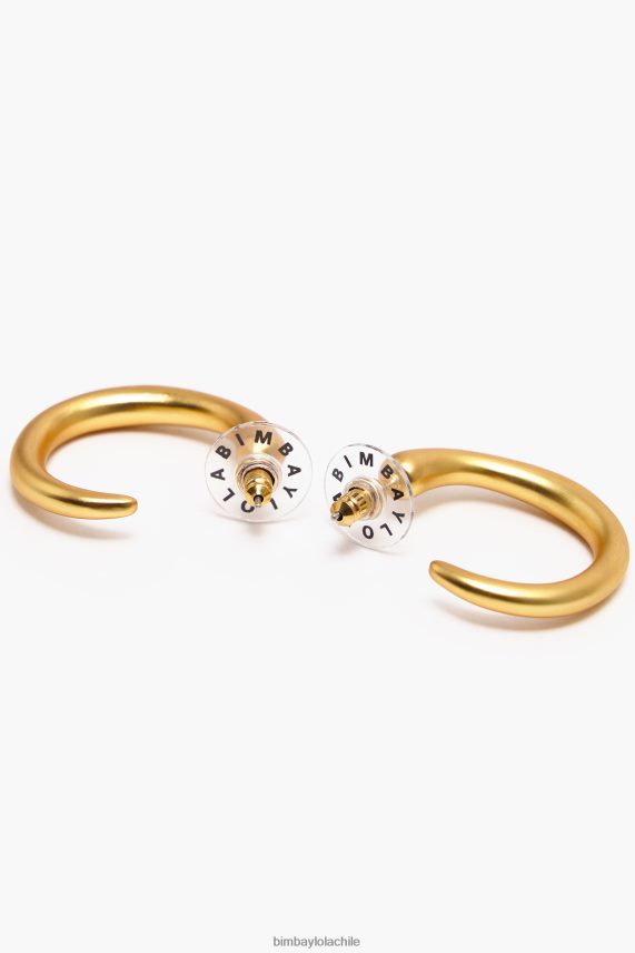 Bimba Y Lola pendientes de aro maxi en mate PT6884760 accesorios oro