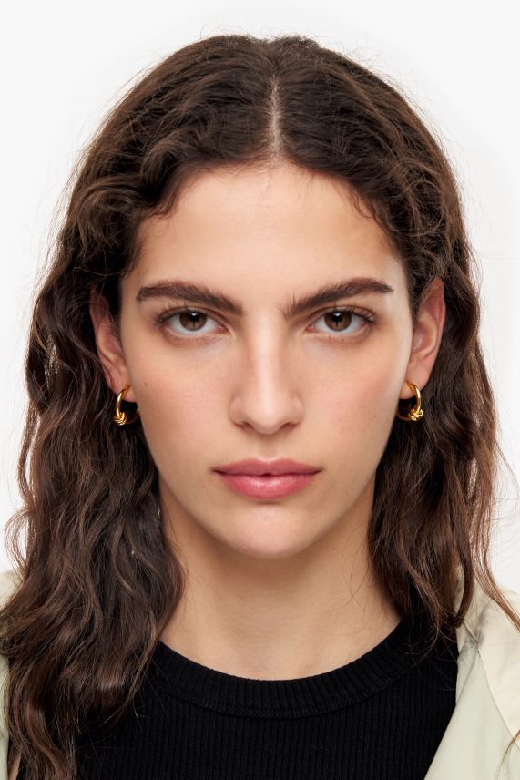 Bimba Y Lola pendientes de aro mini con espiral PT6884816 accesorios plata