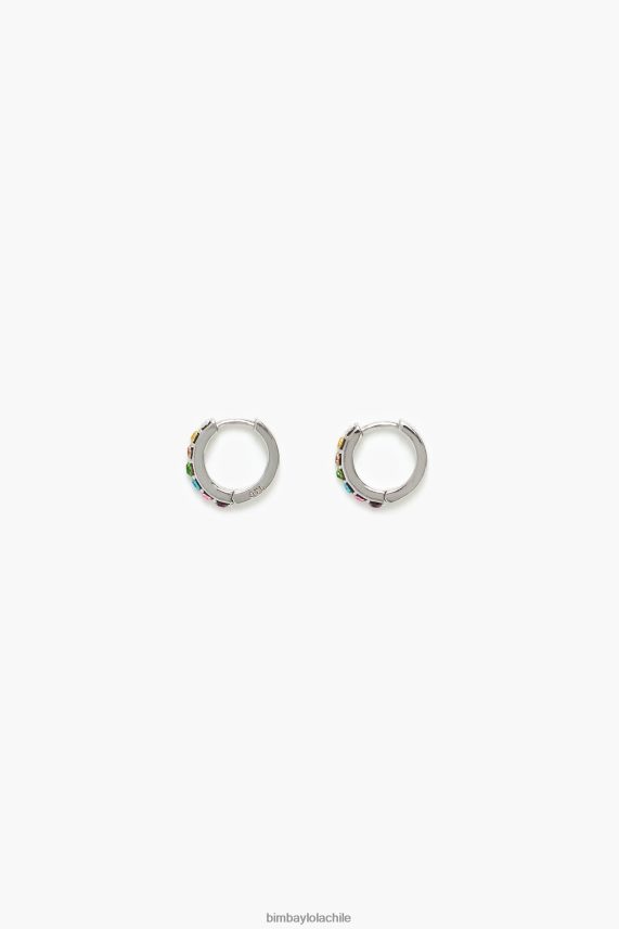Bimba Y Lola pendientes de aro pequeños PT6884719 accesorios plata