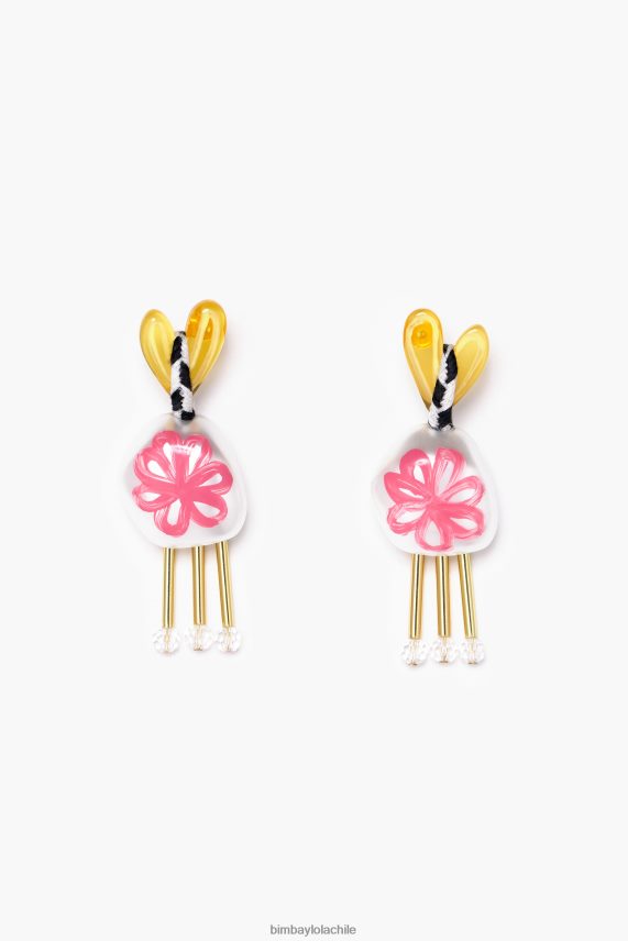 Bimba Y Lola pendientes de corazón de resina PT6884744 accesorios multicolor