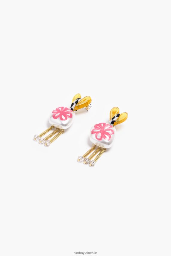 Bimba Y Lola pendientes de corazón de resina PT6884744 accesorios multicolor