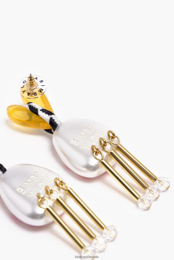 Bimba Y Lola pendientes de corazón de resina PT6884744 accesorios multicolor