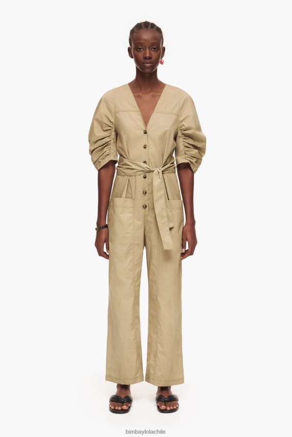 Bimba Y Lola mono de popelina PT6884188 ropa caqui