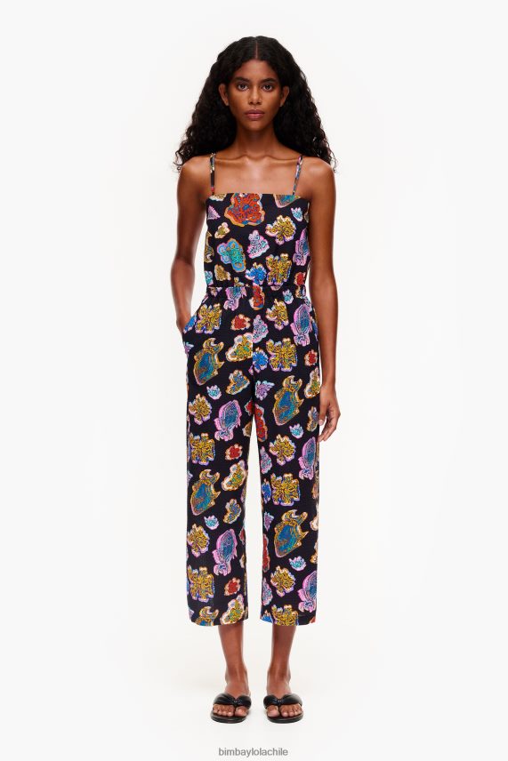 Bimba Y Lola mono largo de fluido de mar de pescado PT6884177 ropa negro