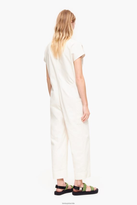 Bimba Y Lola mono largo de mezclilla PT6884194 ropa Marfil