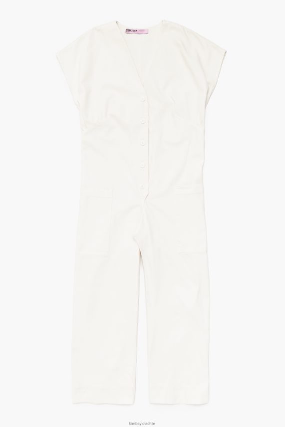 Bimba Y Lola mono largo de mezclilla PT6884194 ropa Marfil