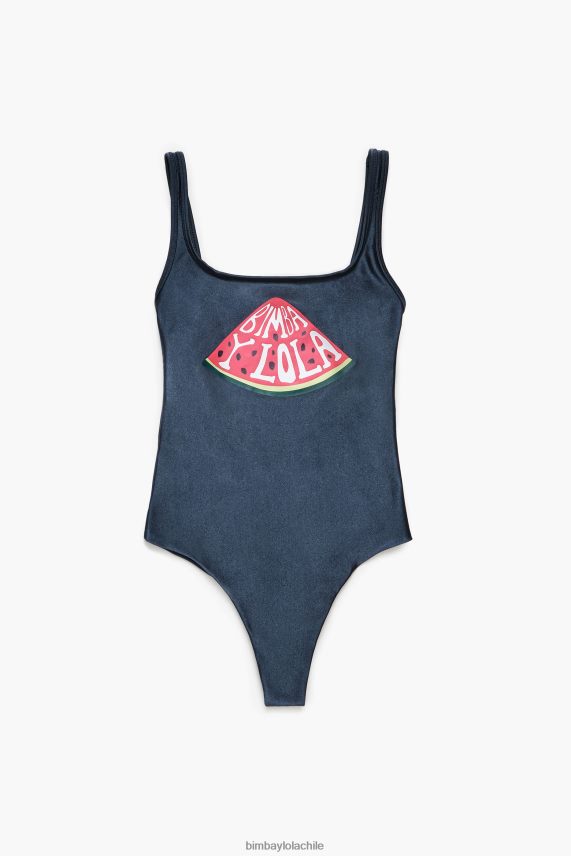 Bimba Y Lola bañador con logo de sandía PT6884885 ropa antracita