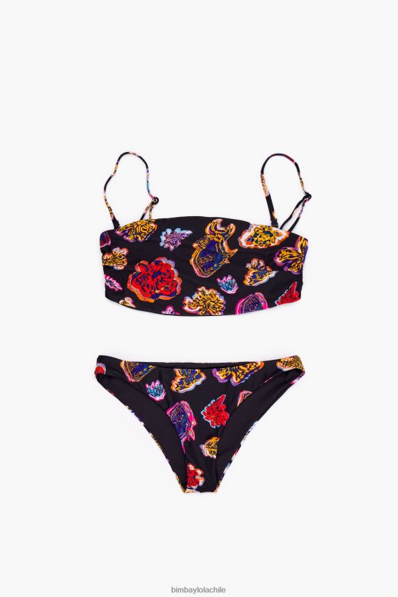 Bimba Y Lola bikini con estampado de peces marinos PT6884880 ropa negro