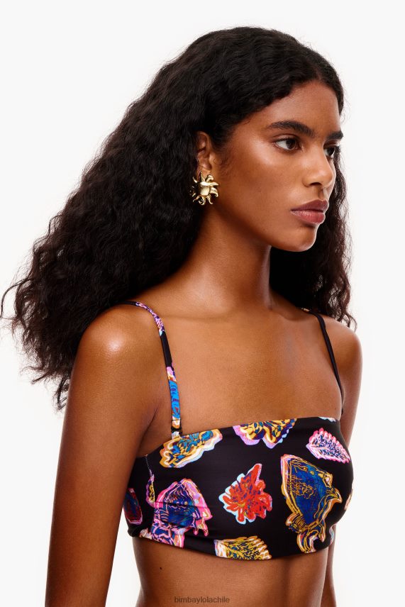 Bimba Y Lola bikini con estampado de peces marinos PT6884880 ropa negro