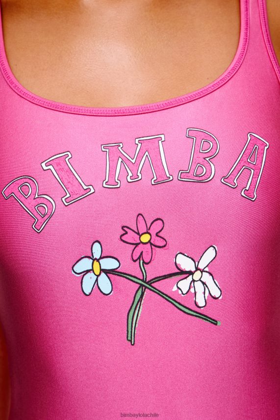 Bimba Y Lola traje de baño con logo de flores PT6884886 ropa rosa
