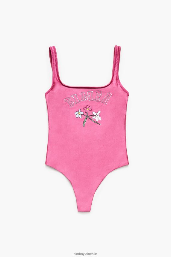 Bimba Y Lola traje de baño con logo de flores PT6884886 ropa rosa