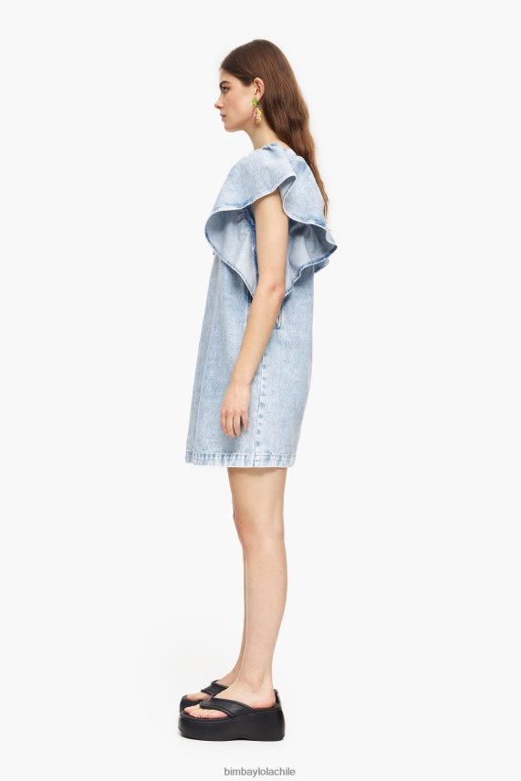 Bimba Y Lola mini vestido de mezclilla ligera PT6884213 ropa azul