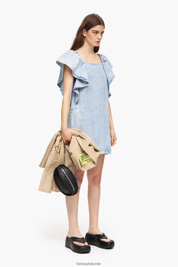 Bimba Y Lola mini vestido de mezclilla ligera PT6884213 ropa azul