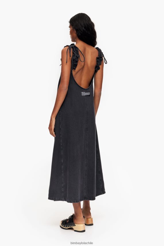 Bimba Y Lola vestido acampanado de mezclilla PT6884228 ropa negro