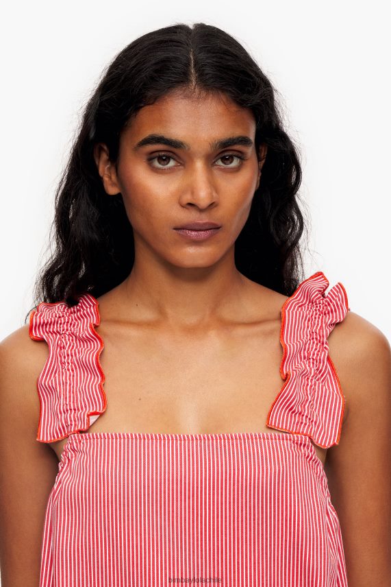 Bimba Y Lola vestido acampanado de mezclilla PT6884229 ropa rojo