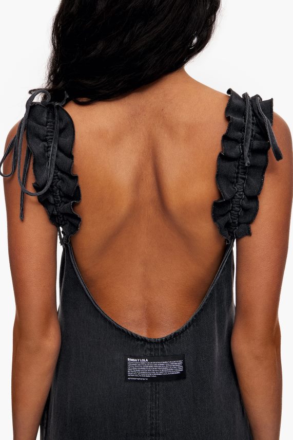 Bimba Y Lola vestido acampanado de mezclilla PT6884542 ropa negro