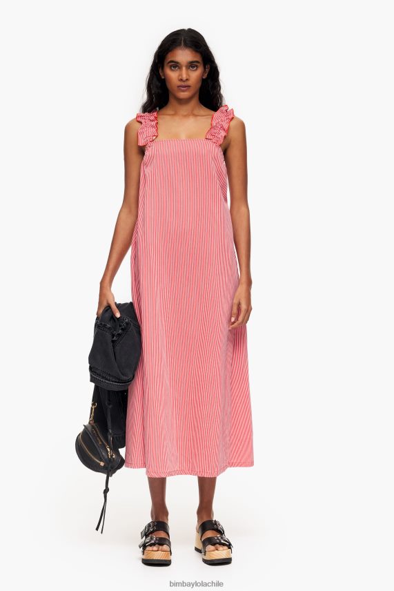 Bimba Y Lola vestido acampanado de mezclilla PT6884543 ropa rojo